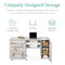 Best Choice Products Large Portable Multipurpose Folding Sewing Table w/ Magnetic Doors, Craft Storage